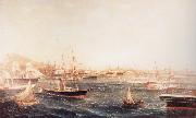 unknow artist, Confederate Blockade Runners at St.George-s Bermuda